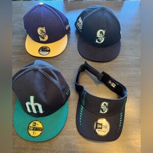 Seattle Mariners Cap and Visor Set
